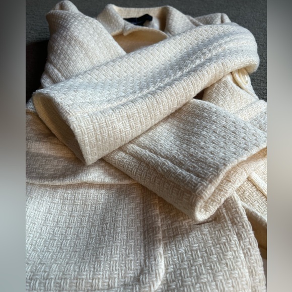 MODA International Women's Coat Winter White Size 6 - Picture 16 of 17